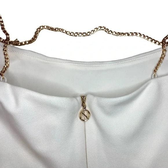 Revolve Nookie Lexi Chain Mini Dress NWT | White | Size XS - Picture 5 of 7